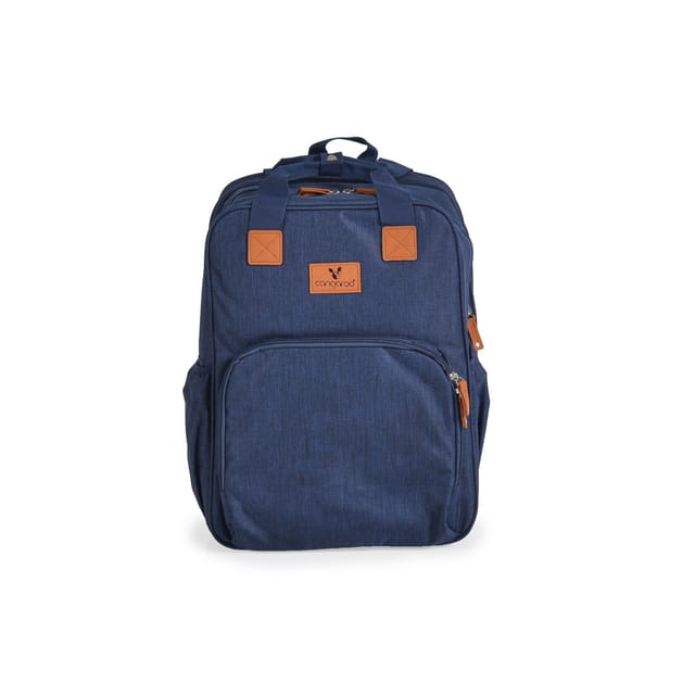 Cangaroo Kinderwagentasche Liana 2 in 1 Rucksack Babybett Reißverschluss Clips blau