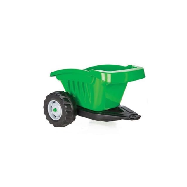 Pilsan Anhänger für Kindertraktor 07317 Active, bis 35 kg belastbar, ab 3 Jahren grün