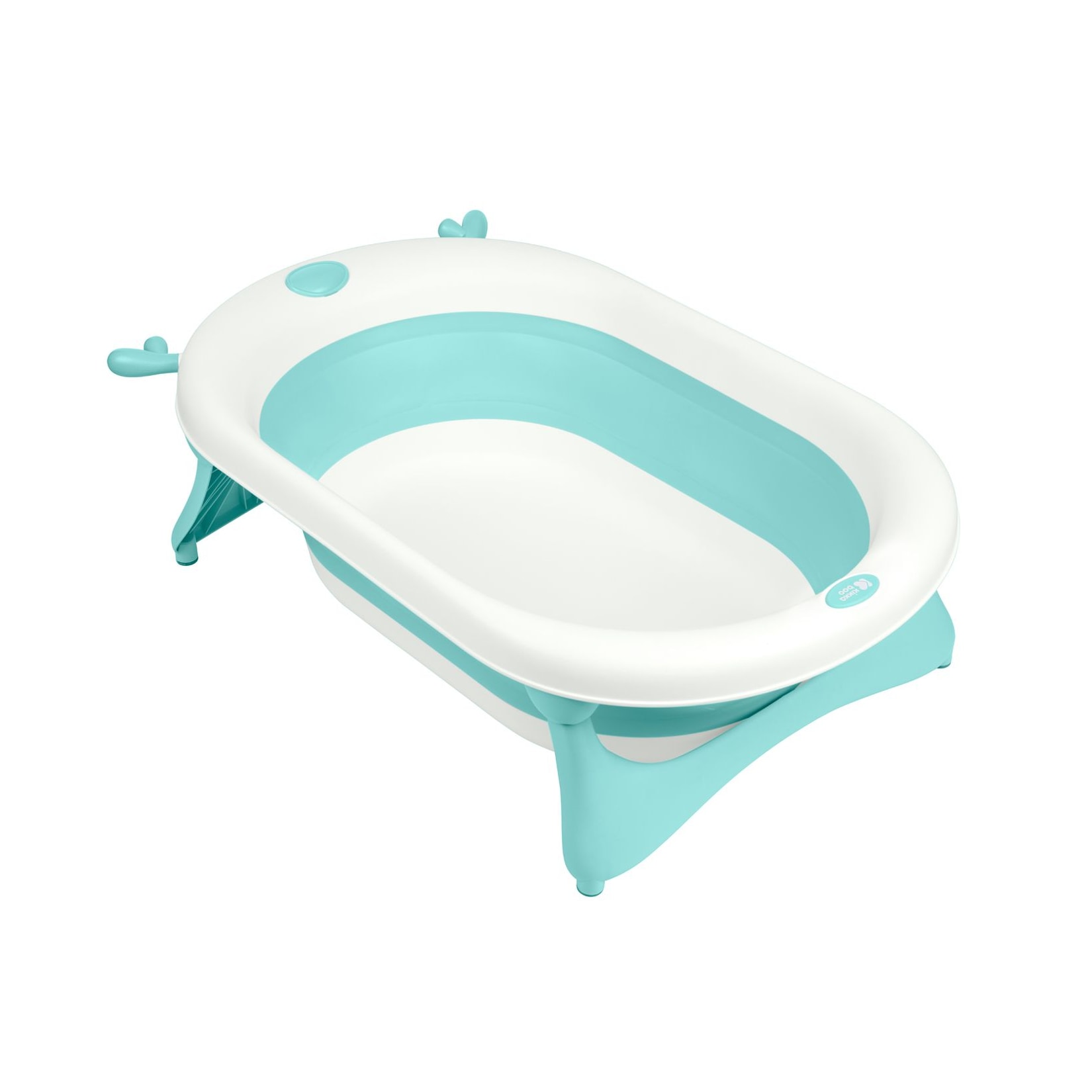 Kikkaboo faltbare Babybadewanne Foldy Wasserablauf leicht zu reinigen ab Geburt grün
