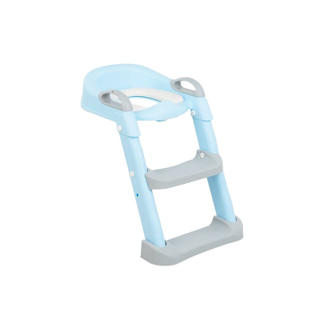 Kikkaboo Toilettenaufsatz Lea, Leiter, Toilettensitz, Griffe, Stufen verstellbar hellblau