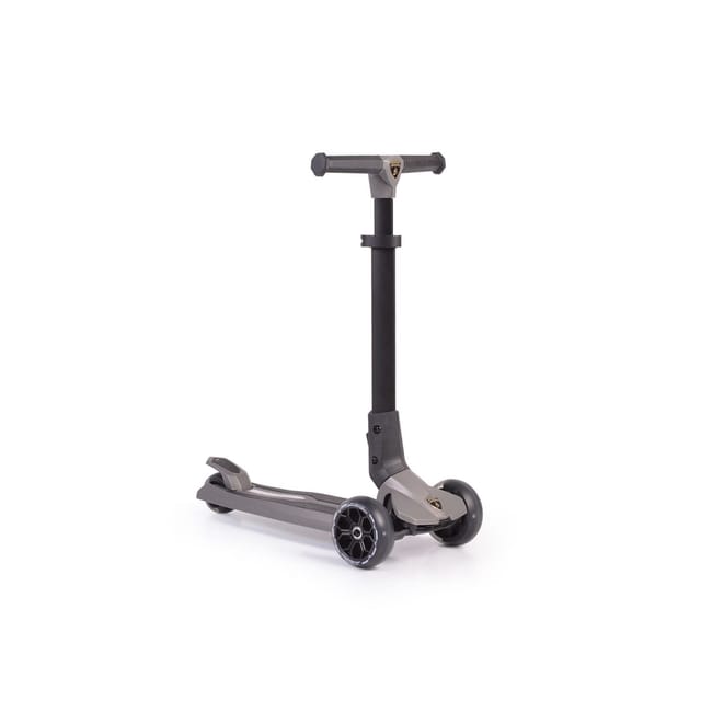 Byox Kinderroller Lamborghini 3 Räder klappbar PU-Räder ABEC-7 LED-Räder Bremse grau