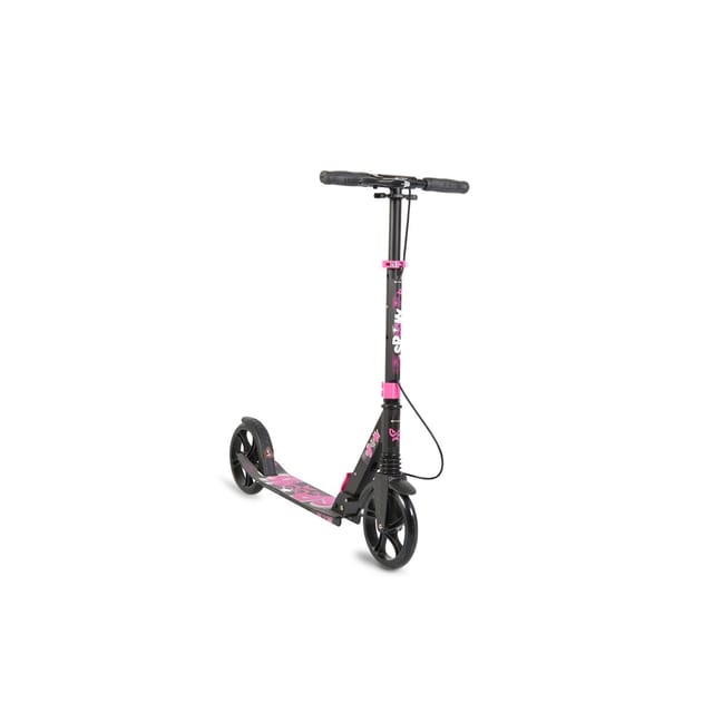 Byox Kinderroller Spooky klappbar, bis 100 kg, Bremse, Stoßdämpfer vorne, ABEC-7 in pink