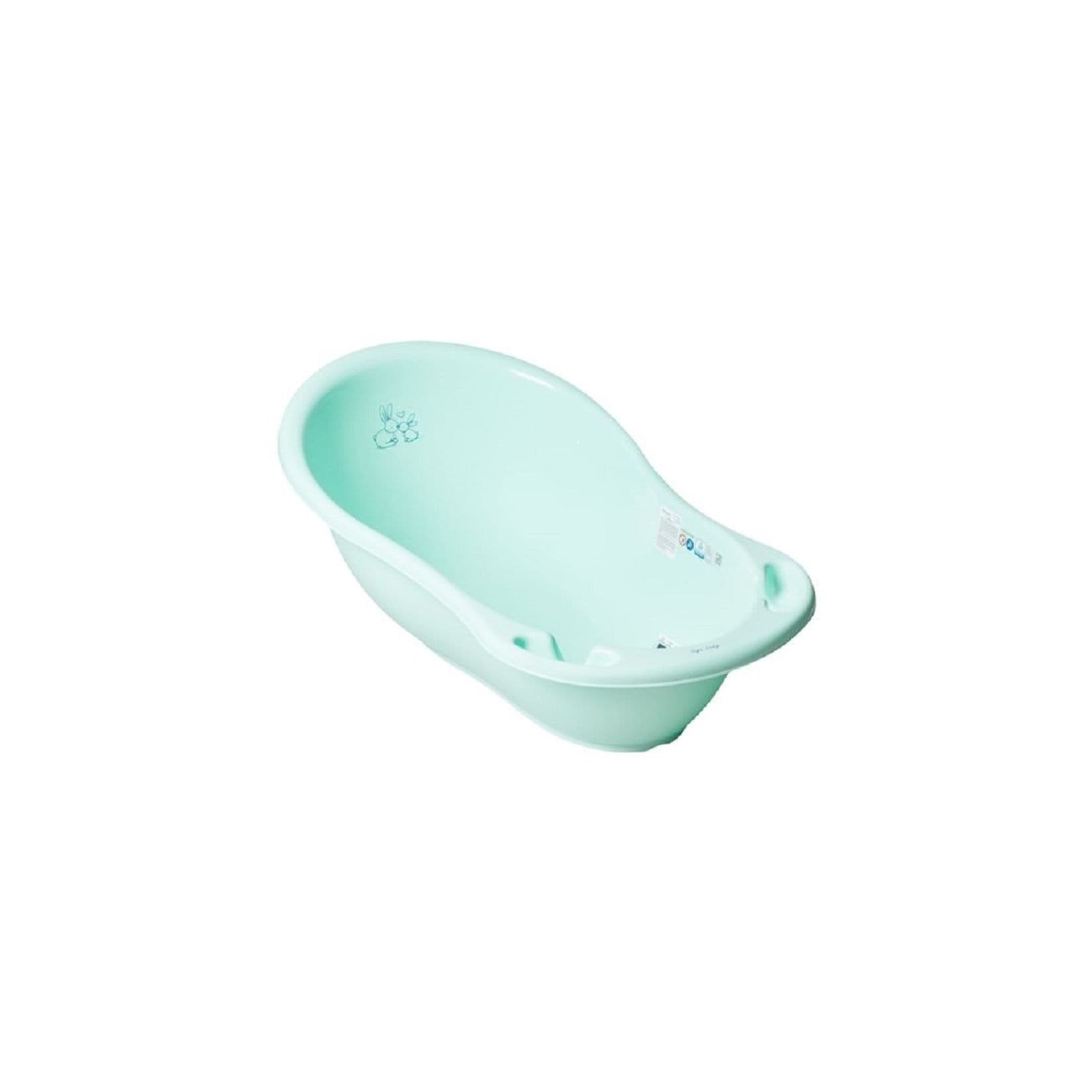 Chipolino Babybadewanne Marea Hase, Ablagefächer, 102 cm lang, ab Geburt grün