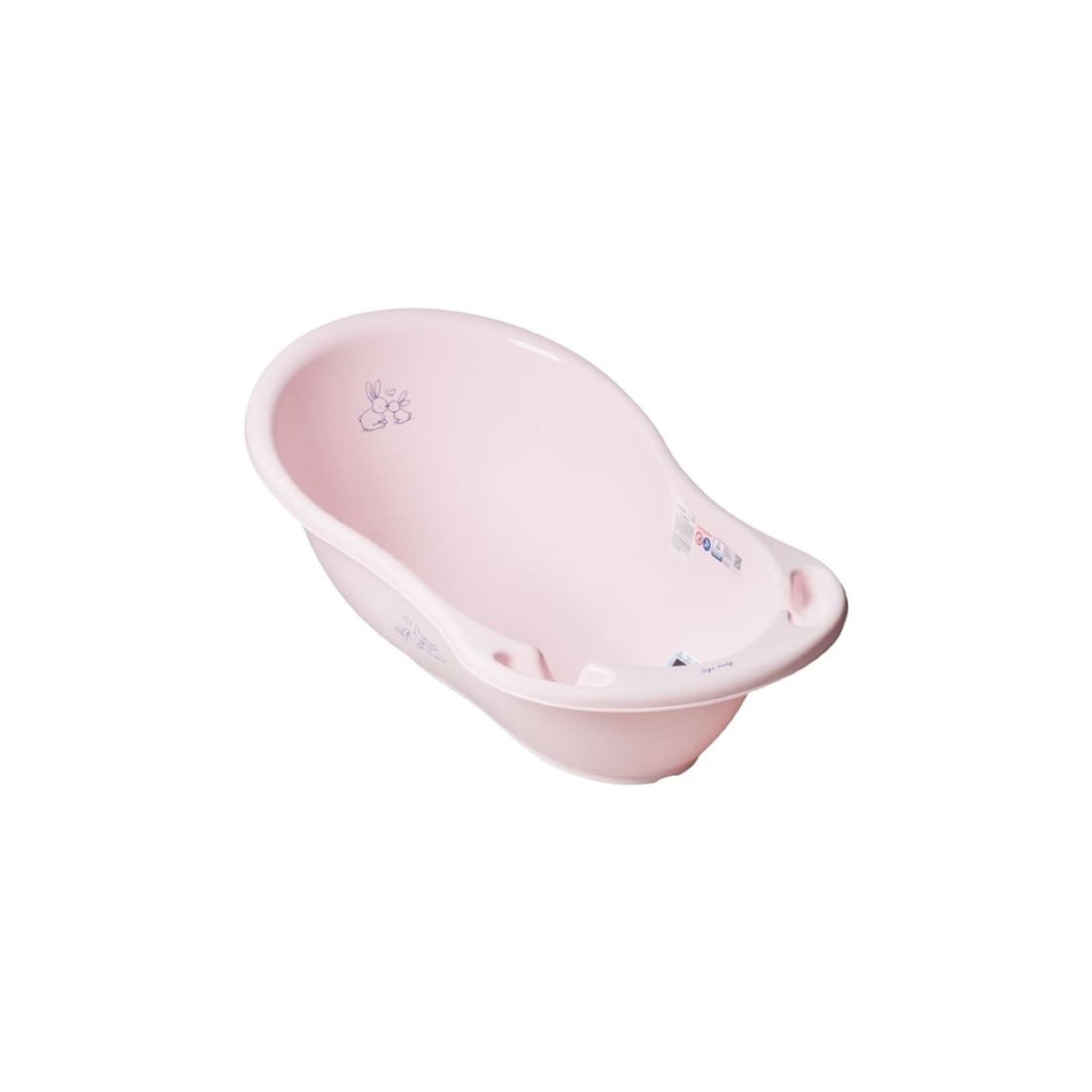 Chipolino Babybadewanne Marea Hase Ablagefächer eine Länge von 102 cm ab Geburt pink