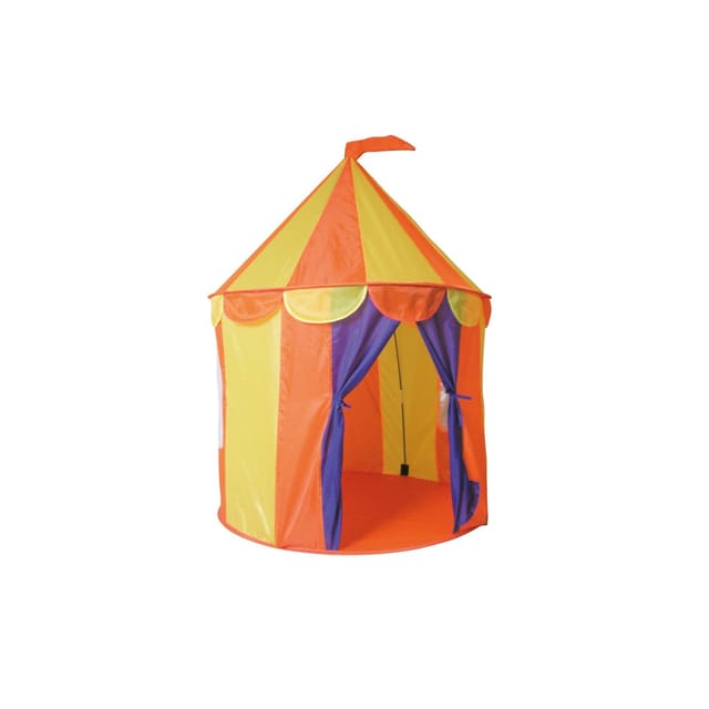 Paradiso Toys Kinderspielzelt Zirkus 02834 faltbar Fenster Aufbewahrungstasche in gelb