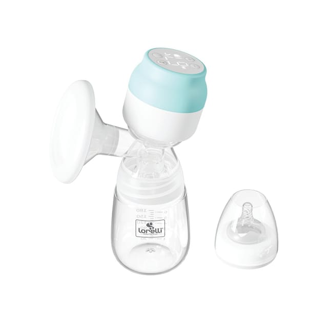 Lorelli elektrische Milchpumpe Save your time LED-Anzeige 9 Pumpstärken Flasche blau