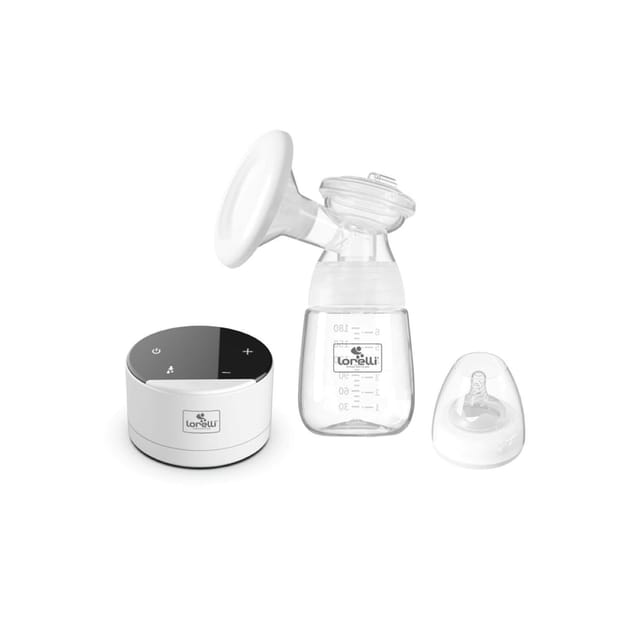 Lorelli elektrische Milchpumpe Daily Comfort Touchscreen, 180 ml, Schutzdeckel weiß