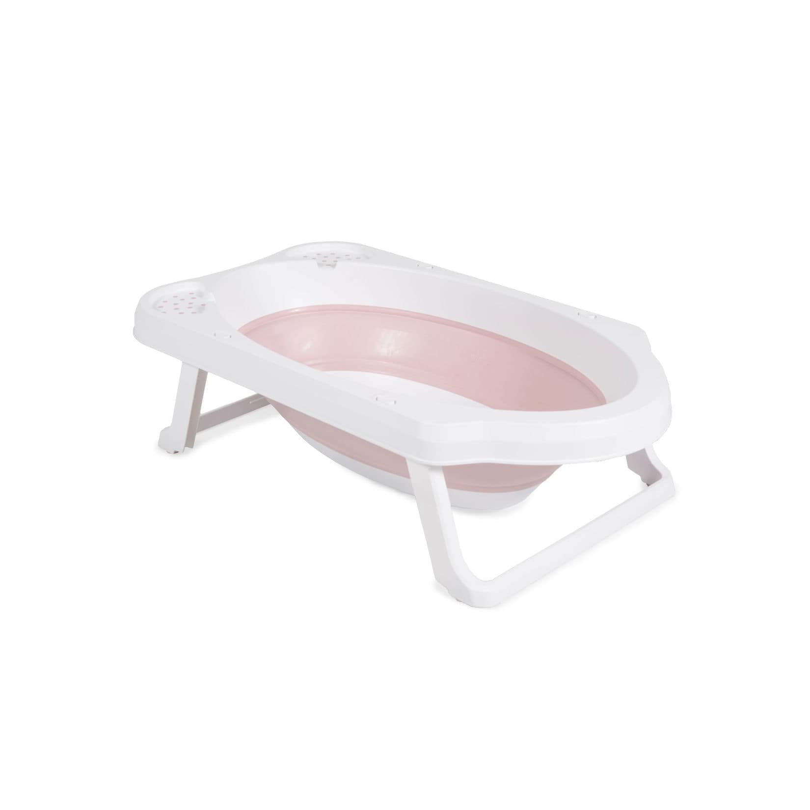 Cangaroo faltbare Babybadewanne Maui, 84 cm lang, Wasserablauf, Ablagefächer rosa