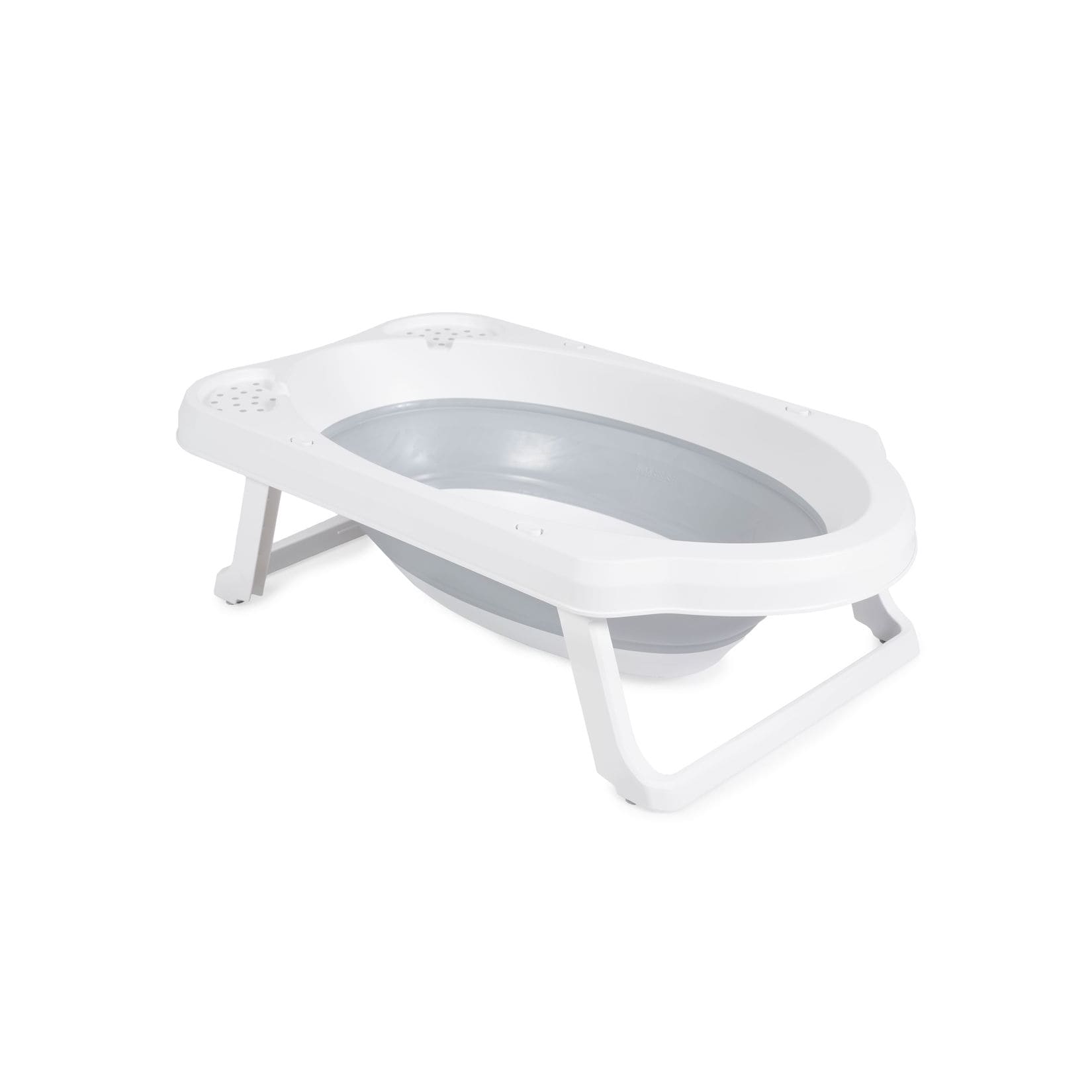 Cangaroo faltbare Babybadewanne Maui, 84 cm lang, Wasserablauf, Ablagefächer grau