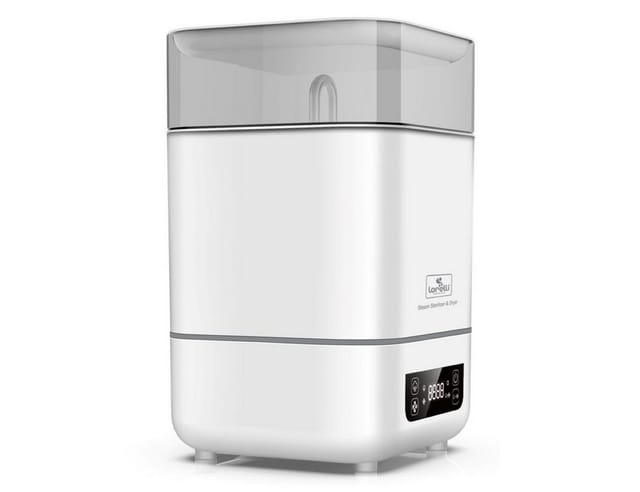 Lorelli Sterilisator und Trockner 2 in 1 Touchscreen-Display Messbecher, 2 Körbe weiß