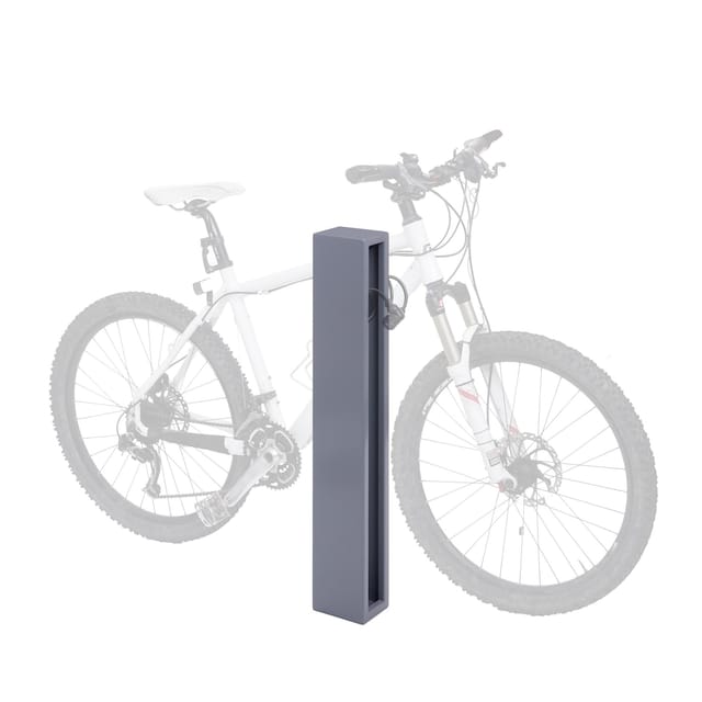 Fahrradbügel MCW-J80, Fahrradständer Anlehnbügel, verzinkter Stahl Outdoor-pulverbeschichtet 87x10x13cm ~ grau