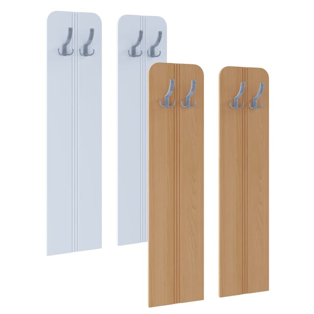 VCM Holz Garderoben-Set Dielenmöbel Maße pro Paneel: H. 110 x B. 27 x T. 2 cm je Paneel 2 Haken - Balia