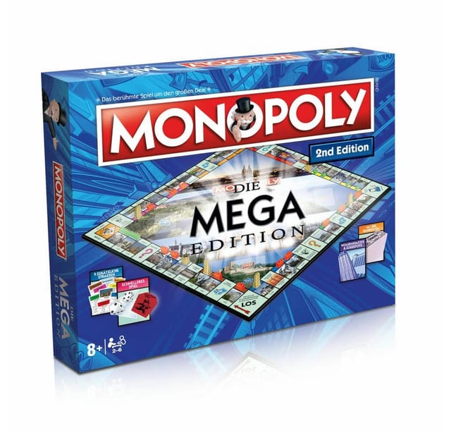 Monopoly Mega 2nd Edition Gesellschaftsspiel Brettspiel Spiel Auflage
