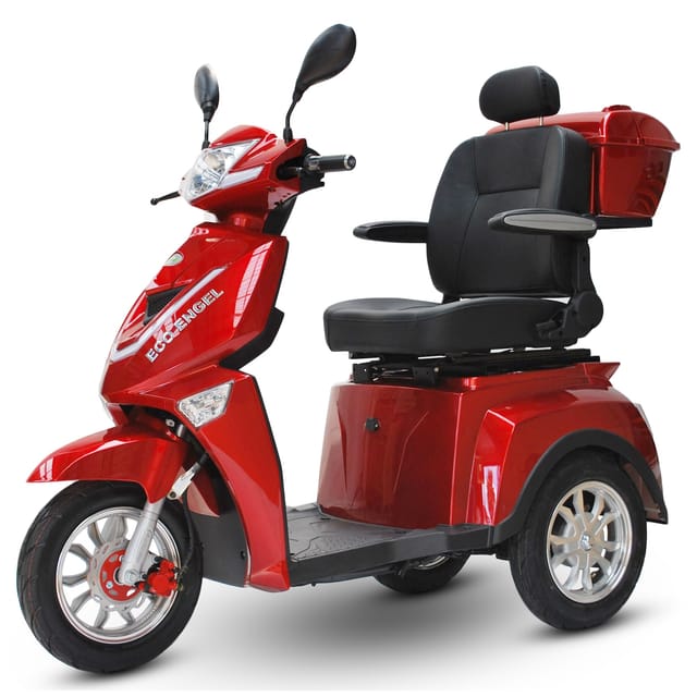 ECO ENGEL 504, Elektromobil 25 km/h 1000 Watt Seniorenmobil, Rot - versch. Farben