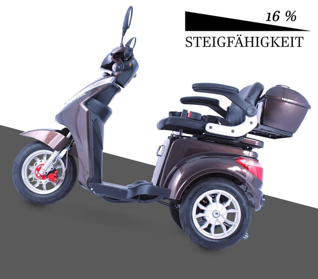 ECO ENGEL 501 Braun Senioren Roller, 25 km/h Seniorenmobil