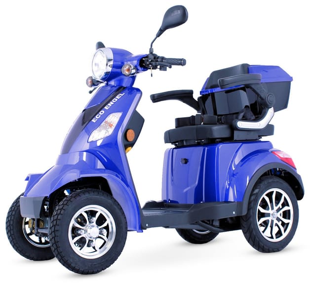 ECO ENGEL 510 E-Scooter 4 Räder 25 km/h Seniorenmobil, Blau - versch. Farben