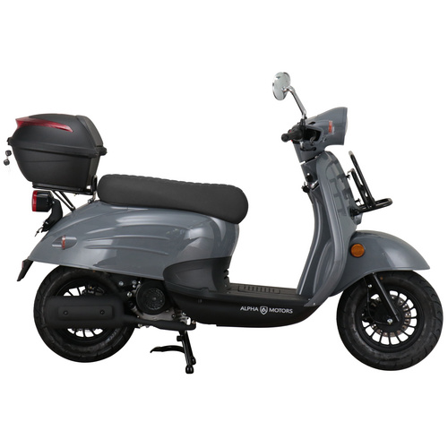 Alpha Motors Motorroller Adria 50 ccm 45 km/h EURO 5 grau inkl. Topcase Bild 2