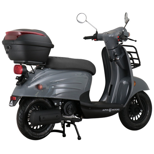 Alpha Motors Motorroller Adria 50 ccm 45 km/h EURO 5 grau inkl. Topcase Bild 5