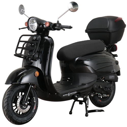 Alpha Motors Motorroller Adria 50 ccm 45 km/h EURO 5 schwarz inkl. Topcase Bild 4