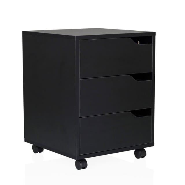 hjh OFFICE Rollcontainer ORGANISER Melaminharzbeschichtete Spanplatte