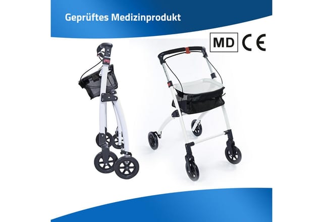 Indoor-Rollator / Wohnraumrollator Pit weiß