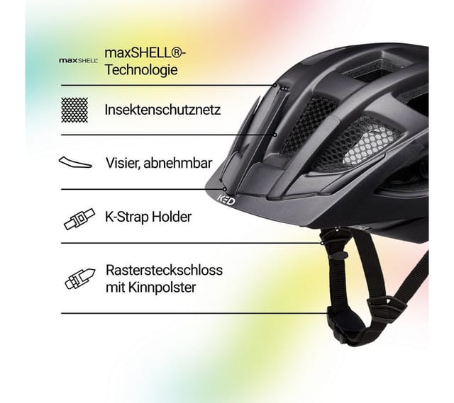KED Kinderhelm Kailu, schwarz