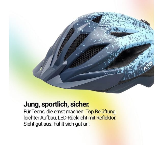 KED Kinderhelm Street Jr. Pro, blau
