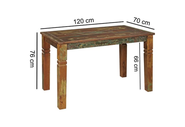 FineBuy Esszimmertisch KALKUTTA 120 x 70 cm Esstisch Tisch Küchentisch 4-6 Pers.