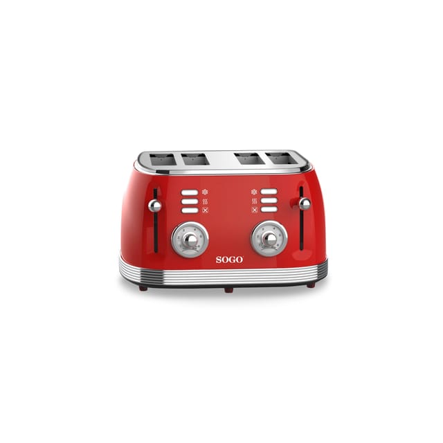 SOGO RETRO Serie Toaster rot