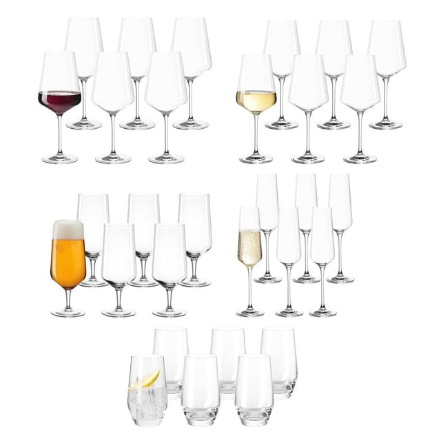 Leonardo Gläserset Bier, Sekt, Wein Puccini 30er Set