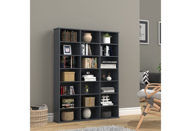 VCM Holz CD DVD Standregal Bücherregal Medienregal Raumteiler Deko Regal Megosa M
