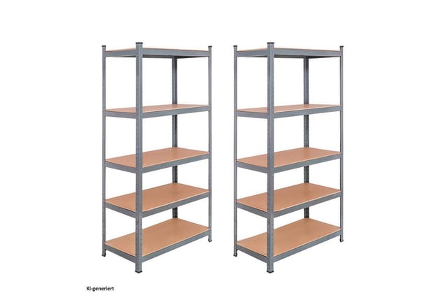 HTI-Living Mehrzweckregal Schwerlastregal 2er-Set