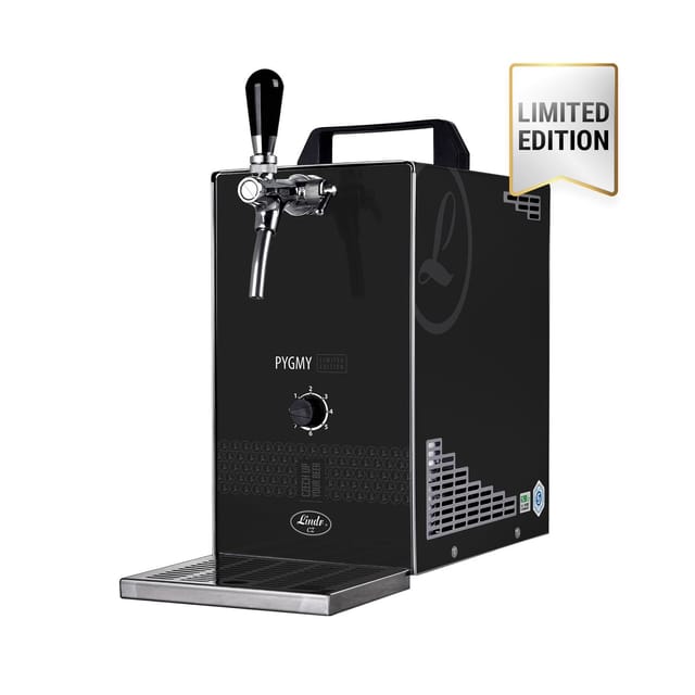 Zapfanlage, Bierzapfanlage PYGMY 25/K LIMITED EDITION mit Membranpumpe, 1-leitig Trockenkühlgerät aus Edelstahl, 35 Liter/h, Green Line
