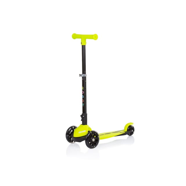 Chipolino Kinderroller Robby 3 LED-Räder Lenker höhenverstellbar klappbar Bremse gelb
