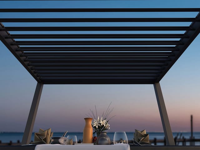 Pergoline Trumpf Pergola Alu Stahl 3 m x 3 m anthrazit
