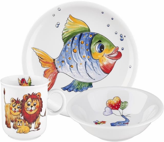 Seltmann Weiden Kindergeschirr Set Compact Bunte Tierwelt