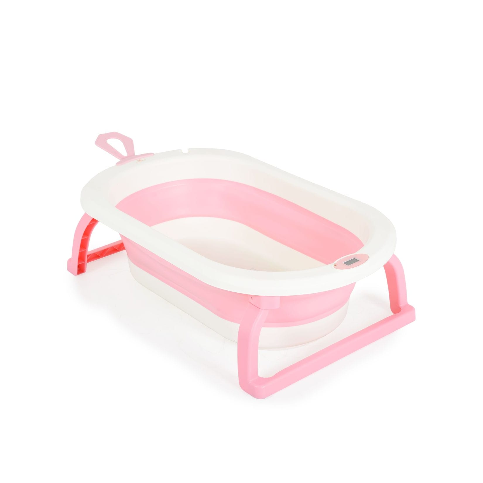 Cangaroo faltbare Babybadewanne Terra Digitalthermometer 87 cm lang Wasserablauf rosa