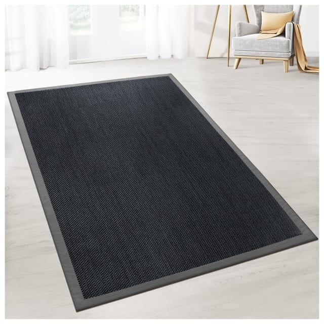 karathomeliving Sisal Tiger-Eye Mit Bordüre Grau DC-261