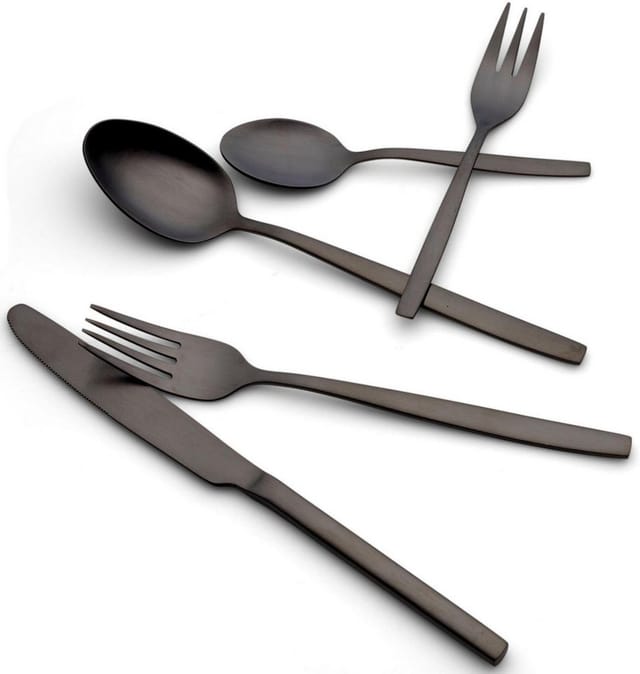 ECHTWERK Besteck Set "Positano" 30tlg schwarz