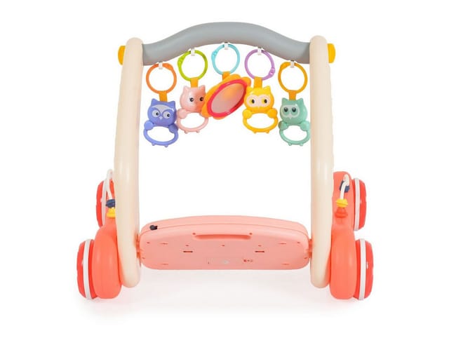 Moni Lauflernwagen 2 in 1 Piano HE0637 Krabbeldecke, Spielbogen, Activitycenter rosa