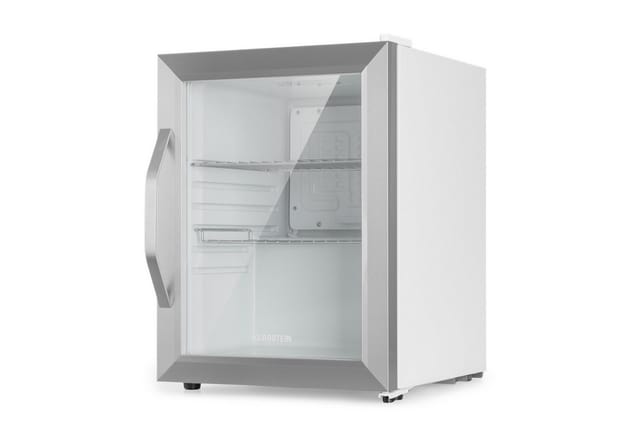 Beersafe M Crystal White Kühlschrank 33 Ltr 2 Böden Glastür Edelstahl