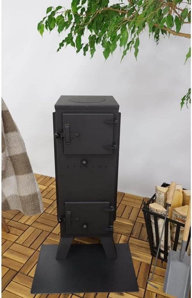 Magnus Kaminofen 7,5 kW mit Schamottstein GT7PR schwarz Ofen für Werkstatt Kamin
