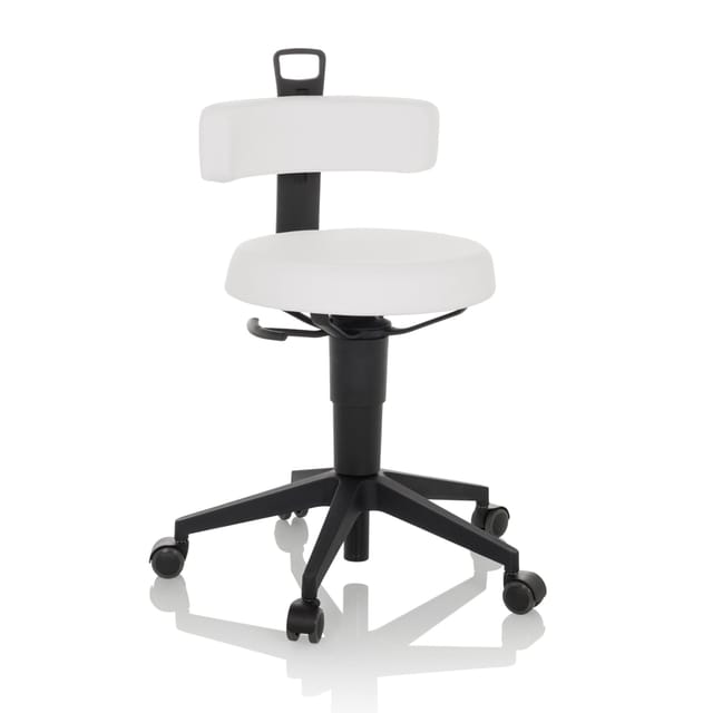 hjh OFFICE Drehhocker TOP WORK FLEX PU Kunstleder ohne Armlehnen
