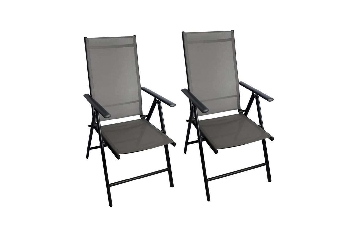 CHILLROI Klappsessel Aluminium 2er Set Gartenstuhl klappbar Campingstuhl