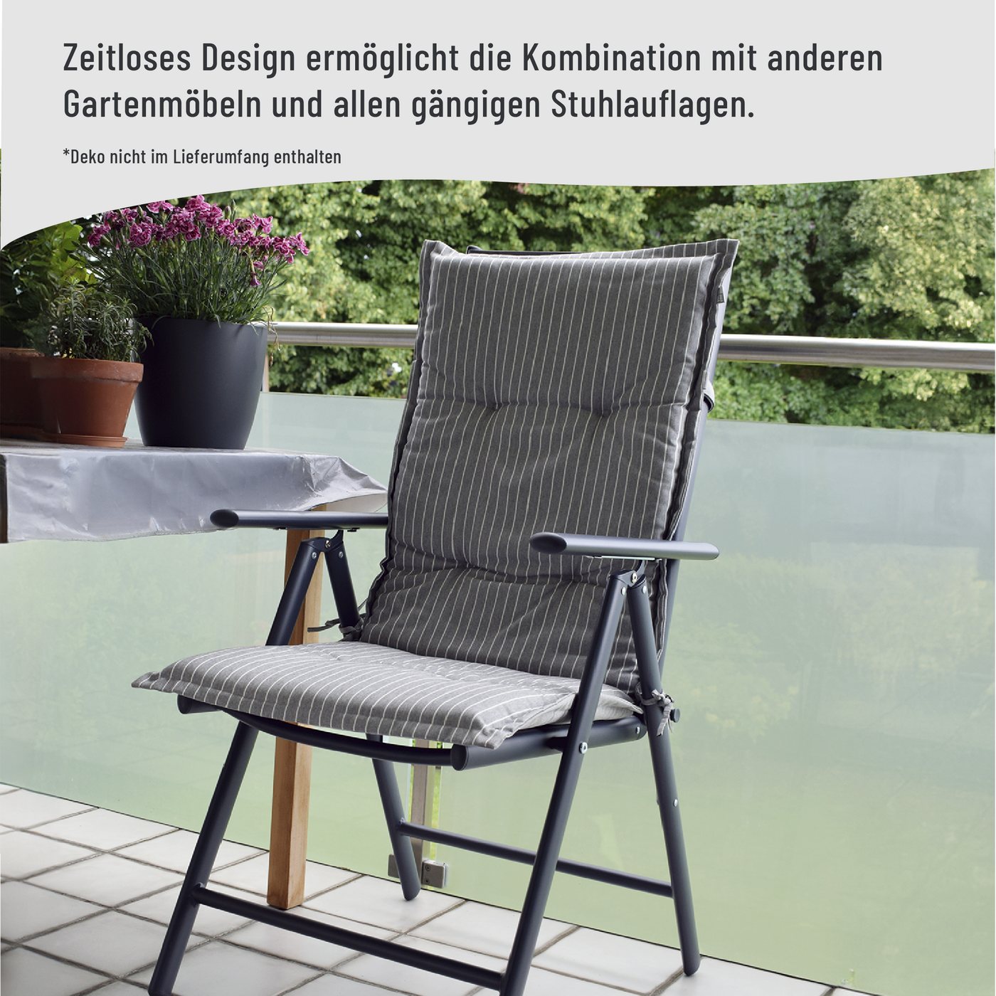 CHILLROI Klappsessel Aluminium 2er Set Gartenstuhl klappbar Campingstuhl Bild 3