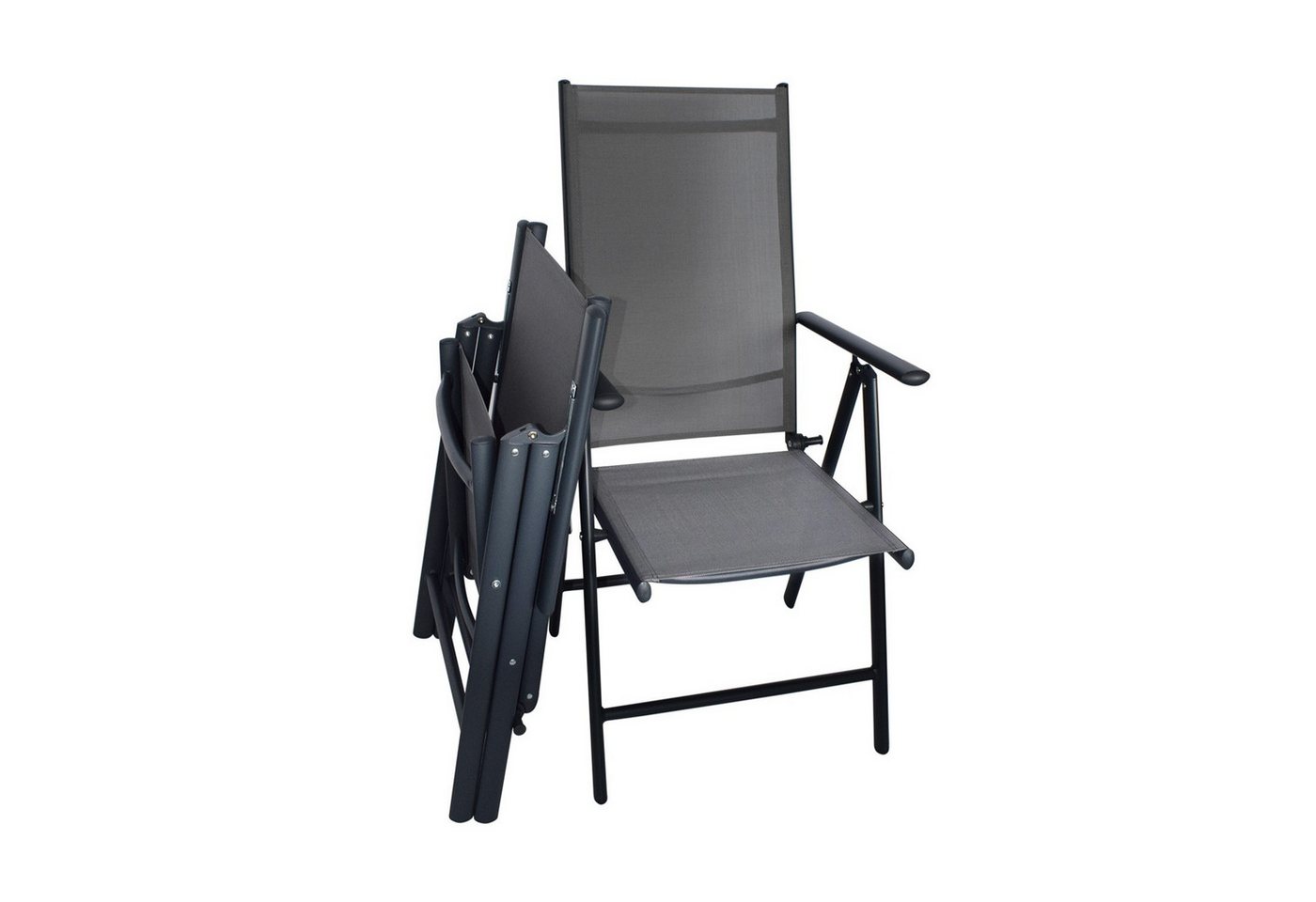 CHILLROI Klappsessel Aluminium 2er Set Gartenstuhl klappbar Campingstuhl Bild 4