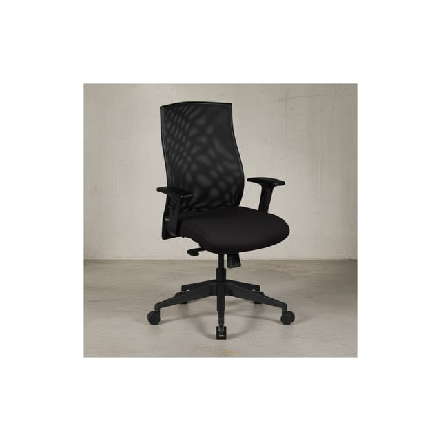 KADIMA DESIGN Bürostuhl Parma: Netzrückenlehne, 3-Punkt Synchronmechanik, Nylon-Fußkreuz, 120 kg Belastbarkeit, Teppichbodenrollen.
