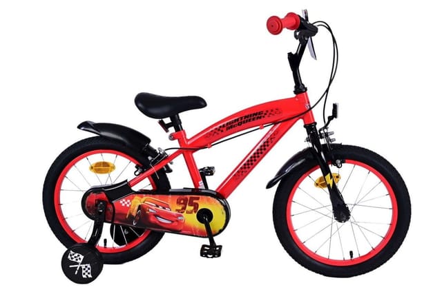 VOLARE Kinderfahrrad Disney Cars 16 Zoll, ohne Rücktrittbremse