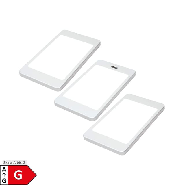 LED Unterbauleuchte, silber-grau, warmweiss, mit Sensor, 3er SET