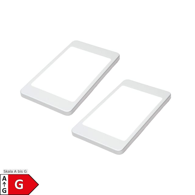 LED Unterbauleuchte, silber-grau, neutralweiss, ohne Sensor, 2er SET